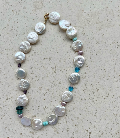 jumbo coin pearl necklace